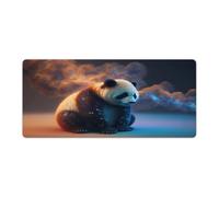 Mousepad Cute Animal Panda Washable Mouse Mat 40x90cm Large Desk Mat Soft Smooth Surface And Anti Slip Rubber Base Waterproof Soft Cloth