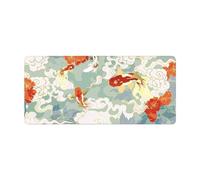 Mousepad Desk mat Gold Blue Anime Aesthetics XXL Gaming Deskmat Nature Large Mouse Pad(300x800x3mm)
