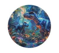 Mousepad Dinosaurs Wild Ancient Animals Nature Dino Treess Blue Mouse Pads