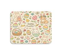 Mousepad Easter Bunnies Doodles Soft Gaming Mousepad Comfortable Table Mat For Home Work Computer 10X12In