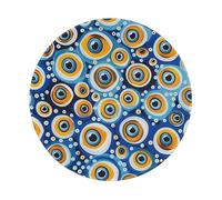 Mousepad Evil Eye Turkish Ethnic All Seeing Eye Blue White Mouse Mat