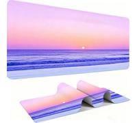 Mousepad Extended Gaming Mouse Pad, Desk Mat large for Office Accessories, Mouse with Stitched Edges Non-Slip Rubber Base Desk Pad Sunset Landscape Home Mouse Mat Decor Gifts 1200x600mm j0zj-825