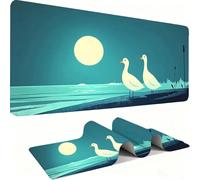 Mousepad Extended Gaming Mouse Pad, Desk Mat large for Office Accessories, Mouse with Stitched Edges Non-Slip Rubber Base Desk Pad Duck Animal Home Mouse Mat Decor Gifts for Men 1000x500mm j0zj-33