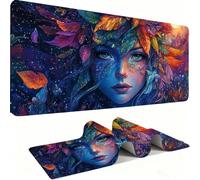 Mousepad Extended Gaming Mouse Pad, Desk Mat large for Office Accessories, Mouse with Stitched Edges Non-Slip Rubber Base Desk Pad Woman Colorful Home Mouse Mat Decor Gifts 1000x500mm j0zj-375
