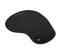 Mousepad Gel Mouse Pad With Wrist Support Non-Slip Ergonomic Black
