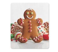 Mousepad Gingerbread Man Candy Printed Mouse Pad Mouse Mat Superb Tracking Accuracy And Smooth Surface Mouse Control for Office Home