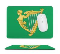 Mousepad Green Harp Flag Of Ireland Durable Desktop Mouse Pad Wear Resistant Desk Mat For Home Work Office 10X12In