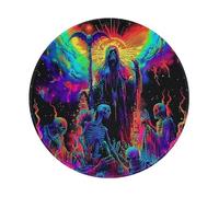 Mousepad Grim Reaper Demon Soul Space Rainbow Black Mouse Mat