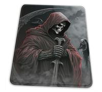 Mousepad Grim Reaper Sickle Red Cloak Death Dark Durable Mouse Mat Ergonomic Mouse Pad For Gamer Typing Computer 25X30cm