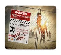 Mousepad Halloween Infection Mouse Mat for Computer 10x12in