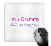 Mousepad Im A Grammy Whats Your Superpower Pink Professional Mouse Mat Premium Mouse Pad For Work Studying Gamer 25X30cm