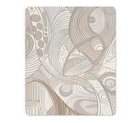 Mousepad Linear Texture Beige Printed Mouse Pad Mouse Mat Superb Tracking Accuracy And Smooth Surface Mouse Control for Office Home