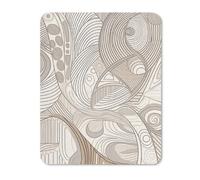 Mousepad Linear Texture Beige Printed Mouse Pad Mouse Mat Superb Tracking Accuracy And Smooth Surface Mouse Control for Office Home