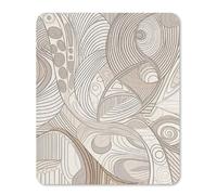 Mousepad Linear Texture Beige Printed Mouse Pad Mouse Mat Superb Tracking Accuracy And Smooth Surface Mouse Control for Office Home