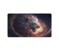 Mousepad Lion King of The Jungle Extended Mouse Pad 40x75cm Keyboard Desk Mat with Non Slip Rubber Water Resistant Surface for Home Office Gaming Room