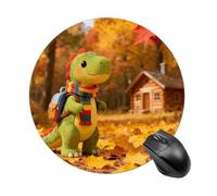 Mousepad Little Dinosaur'S Autumn Trees Roaming Mouse Mat