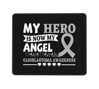 Mousepad My Hero is Now My Angel Glioblastoma Awareness Office Mousepad