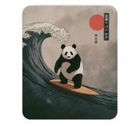 Mousepad Panda Surfing Wave Japanese Art Style Funny Animal Design Unique Aesthetic Desk Accessory Cool Ocean Theme Computer Mouse pad Novelty Gaming Mouse Mat Cultural Artwork Office Decoration