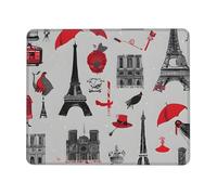 Mousepad Print Fun Cute Non-Slip Waterproof Mouse-pad for Laptop Computer Mousepad for Home Office Desk Accessories/Decor, French Fashion Model Ferrets