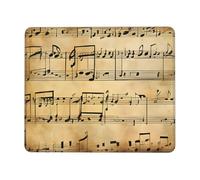 Mousepad Print Fun Cute Non-Slip Waterproof Mouse-pad for Laptop Computer Mousepad for Home Office Desk Accessories/Decor, Music Note Print