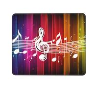Mousepad Print Fun Cute Non-Slip Waterproof Mouse-pad for Laptop Computer Mousepad for Home Office Desk Accessories/Decor, Music Note