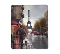 Mousepad Rainy Street In Paris Comfortable Mouse Pad Ergonomic Mouse Mat For Pc Work Typing 25X30cm