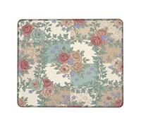 Mousepad Roses Vintage Romantic Ivy Violet Gaming Mouse Mat for Work