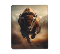 Mousepad Running Bison Table Mat for Travel 10x12in