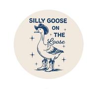 Mousepad Silly Goose Mouse Mat | 20Cm Mouse Pads Soft Round Mouse Mat For Work Home Gaming