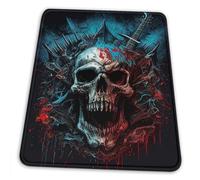 Mousepad Skull Music Rock Heavy Abstract Black Comfortable Mouse Mat Premium Mouse Pad For Work Studying Gamer 25X30cm