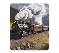Mousepad Steam Locomotive Train Printed Mouse Pad Mouse Mat Superb Tracking Accuracy And Smooth Surface Mouse Control for Office Home