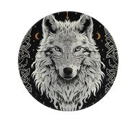 Mousepad Viking Wolf Norse Mythology Runes Meditation Ancient Mouse Pads