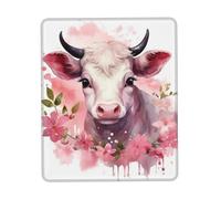 Mousepad Waterproof Gaming Mouse Mat with Non-Slip Base A Little Pink Cow Mouse pad for Laptop Desk Pads Non-Slip Mouse Mat for Office Home Computer