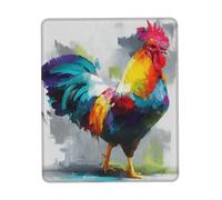 Mousepad Waterproof Gaming Mouse Mat with Non-Slip Base Art colorful Chicken Mouse pad for Laptop Desk Pads Non-Slip Mouse Mat for Office Home Computer