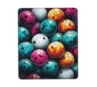 Mousepad Waterproof Gaming Mouse Mat with Non-Slip Base Pickleball Balls Colors Pattern Mouse pad for Laptop Desk Pads Non-Slip Mouse Mat for Office Home Computer