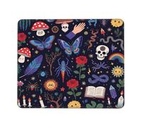 Mousepad Whimsical Witchy Occult Doodle Pattern Bohemian Mouse Mat Game