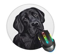 Mousepads Black Lab Dog Mouse Pad | 20Cm Mouse Pads Non-Slip Rubber Base Mouse Mat For Computer Office Gaming
