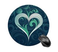 Mousepads Blue Heart Shape Mouse Mat | 20Cm Mouse Pads Durable Portable Mouse Mat For Laptop Home Work
