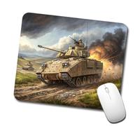 Mousepads Bradley Fighting Vehicle Us Army Armor Gliding Table Pad Spill-Resistant Mouse Mat For Laptop Home Pc 10X12In