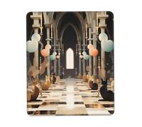 Mousepads Cat Playing Chess Gaming Mouse Pad for PC 10x12in