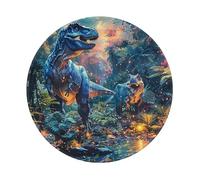 Mousepads Dinosaurs Dino Wild Ancient Animals Nature Treess Blue Mouse Pad