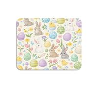 Mousepads Happy Easter Pattern Waterproof Desktop Mouse Pad Durable Mouse Mat For Laptop Office Home 10X12In