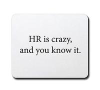 Mousepads HR is Crazy and You Know it Gaming Mouse Pad for Laptop 10x12in