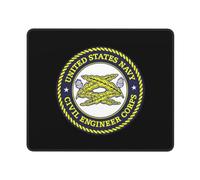 Mousepads Navy Civil Engineer Corps Mouse Mat for Work 10x12in