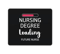 Mousepads Nursing Degree Loading Future Nurse Spill-Resistant Gaming Mouse Mat Durable Desk Mat For Home Office Pc 10X12In