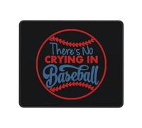 Mousepads There'S No Crying In Baseball Spill-Resistant Gaming Mouse Mat Soft Mice Mat For Computer Travel Work 10X12In
