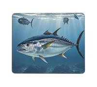 Mouses Pad 10 x 12 inch Mouses Mat Desk Pad Bluefin Tuna Thunnus MousePads for Man Woman Computer Mousemat with Non-slip Rubber Base Keyboard Mat for Work