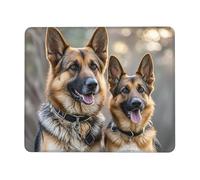 Mouses Pad 10 x 12 inch Mouses Mat Desk Pad German Shepherd Dog Lovers MousePads for Man Woman Computer Mousemat with Non-slip Rubber Base Keyboard Mat for Work