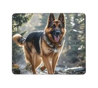 Mouses Pad 10 x 12 inch Mouses Mat Desk Pad German Shepherd Dog MousePads for Man Woman Computer Mousemat with Non-slip Rubber Base Keyboard Mat for Work