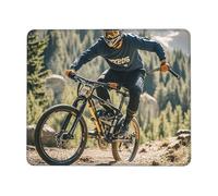 Mouses Pad 10 x 12 inch Mouses Mat Desk Pad Mountain Bike Tournament MousePads for Man Woman Computer Mousemat with Non-slip Rubber Base Keyboard Mat for Work